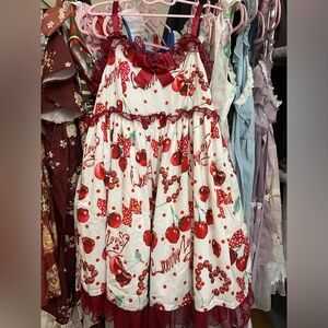 Cream cherry Lolita dress